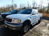 2001 Ford F-150 Super Duty XLT Pickup Truck, Triton 5.4L V-8 Engine, 4 X 4, Super Cab, VIN