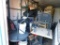 LOT: Contents of Shipping Container: Large Quantity of Chairs, (6) Tables, Scaffolding, Wood, etc.