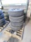 LOT: (4) Yokohama Geolandar A/T-S Truck Tires, 275/70R16 1148 w/(4) Chevy Truck Wheel Hubs