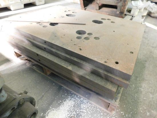 LOT: (4) 40" x 28" x 1-3/4" Steel Plates