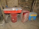 LOT: Safety-Kleen Parts Washer, Flammable Storage Cabinets, Eye Wash Station