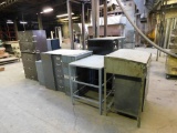 LOT: Assorted Filing Cabinets, Blue Print Cabinet, Table, etc.