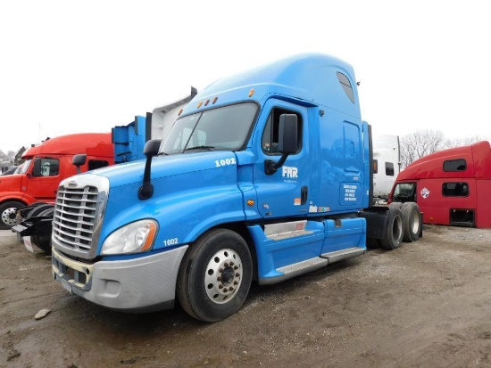 2011 Freightliner Cascadia Sleeper Cab 6X4 Truck Tractor, Detroit Diesel DD15 14.8 L 455 HP Diesel