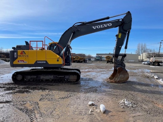 2023 Volvo EC220EL Hydraulic Excavator S/N: 315473, Enclosed Cab Heat and AC, Volvo Quick Coupler,