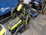 LOT: Ryobi 2000 PSI Electric Pressure Washer, Powerhorse 3100 Pressure Washer (Parts Only)