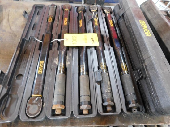 LOT: (5) Lexivon 1/2" Drive Torque Wrenches