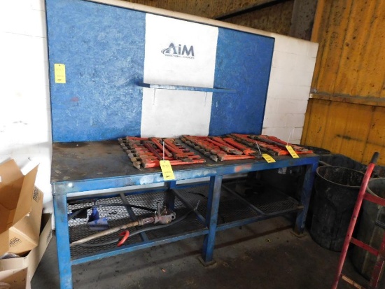 36" x 96" x 5/16 Steel Fabrication Table