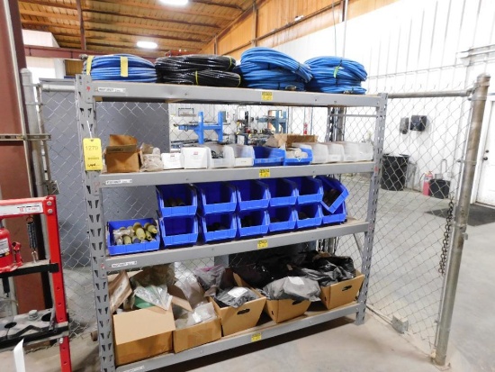 LOT: Rack w/Contents of MWD Parts & Consumables, O-Rings, Carbide Bushings, Connect on Cable