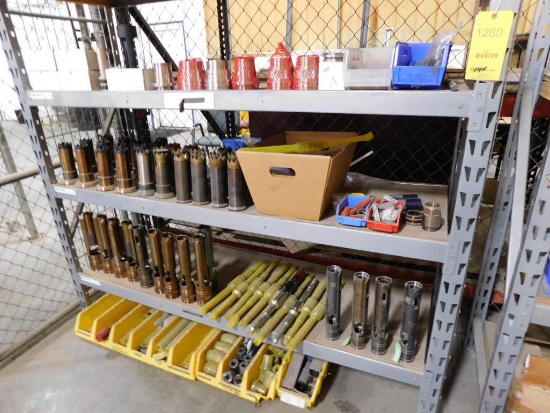 LOT: Rack w/Contents of MWD Parts & Consumables, Float Valves, Muleshoe, etc.