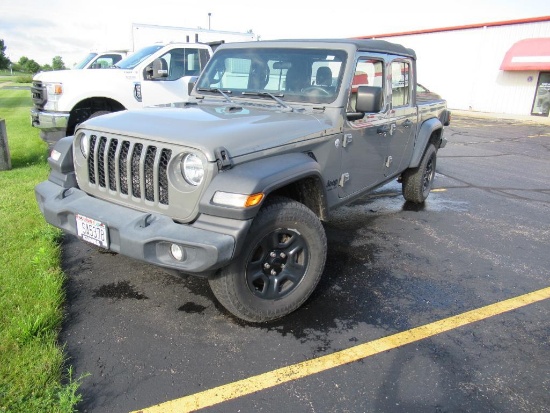 2021 Jeep Gladiator 4x4 Pickup Truck, VIN 1C6HJTAG8ML546618, 3.6 L Gas Engine, 5ft. Bed, Folding