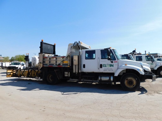 2006 International 7400 4X2 TMA Dump Truck, Energy Absorption Systems Inc. Truck Mounted Attenuator