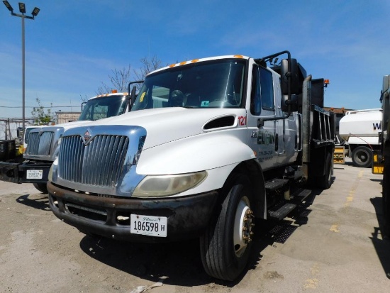 2003 International 4200 SBA 4X2 TMA Dump Truck, Energy Absorption Systems Inc. Truck Mounted