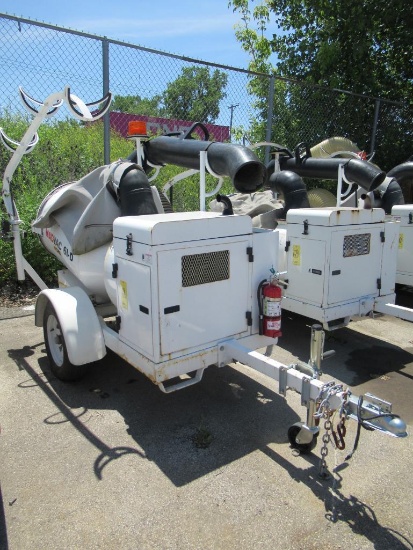 Madvac 61-D Litter Picker, Diesel Engine, Trailer Mounted, S/N 11272, 11 Hours Indicated