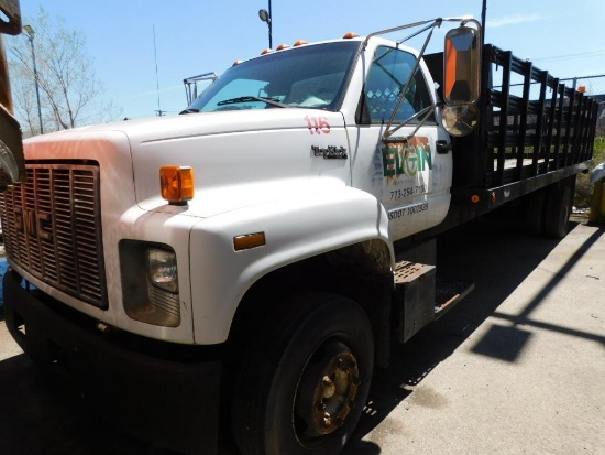 1995 GMC TopKick LoPro Stake Bed Truck, VIN 1GDG6H1JXSJ516295 Caterpillar Model 3116, 6.6L Diesel