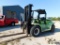 Clark Gasoline Forklift, Model CY-180S, S/N 21-266, 18,000 Lb. Capacity, 2-Stage Mast, 318 Hours