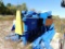 LOT: Viking Small Tank Blast Cabinet w/Powered Rollers & Collector (OUTSIDE - AS IS) (LOCATED