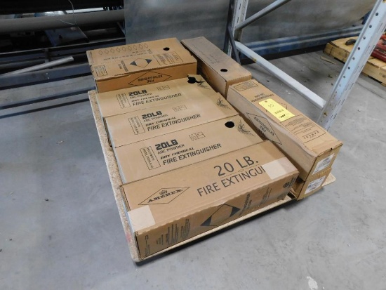 LOT: (12) Assorted NEW 20 & 10 Lb. Fire Extinguishers (LOCATED IN GREEN BLDG.)