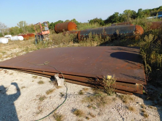 LOT: (7) Sheets Approx. 3/8" x 123-1/2" x 232" Plate Steel