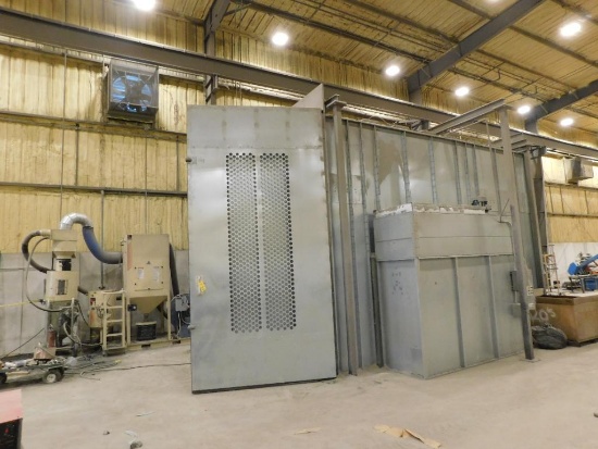 Empire Pre-Engineered Blast Booth & Empire Sand Blaster & Collector, Approx 166" Wide x 14' Tall x