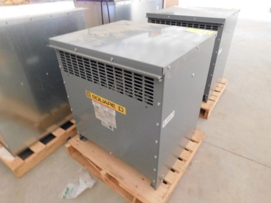 Square D EXN75T3H, 75 KVA Transformer (NEW) (LOCATED IN FRONT WAREHOUSE)
