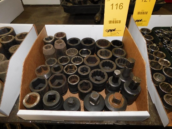 LOT: (35) Assorted 3/4" Impact Sockets (LOCATED IN MECHANIC SHOP)