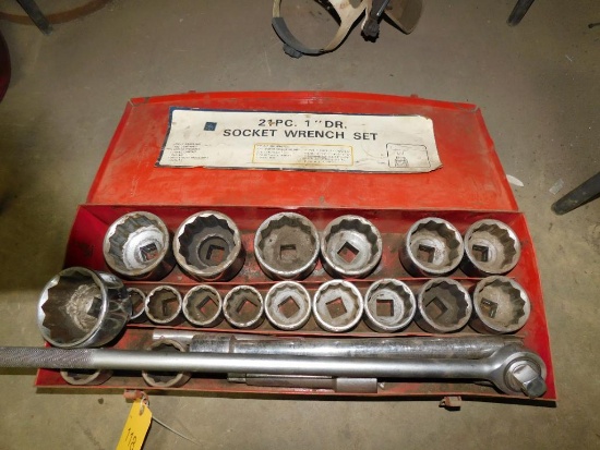 1" Socket Wrench Set (LOCATED IN MECHANIC SHOP)