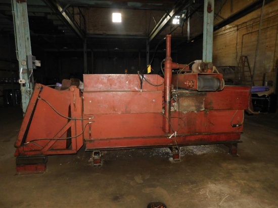 Maple City Stamping Shaker Table w/36" x 120" Magnet Conveyor & Hydraulic Dumper, 3,695 Indicated