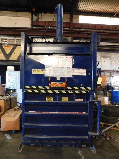 Max-Pak Model MP60HD Vertical Baler, S/N: 06004217, 15 HP, 220 v, 3-Phase (Condition Unknown)