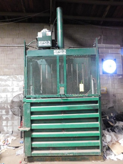 Epco Wastebuster Hydraulic Vertical Baler, S/N: EP-15618, 10 HP (1989) (LOCATED IN BLUE BLDG. ACR...