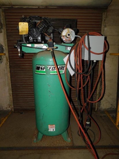 Speedaire 5 HP Vertical Air Compressor Model: 3JR77A, S/N: L1/23/04-00018, 60-Gallons (LOCATED IN