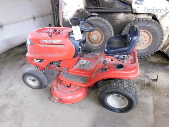 Troy-Bilt Pony Sit Down Riding Tractor Mower, 7-Speed Transmission, 42" Cutting Blade (LOCATED IN