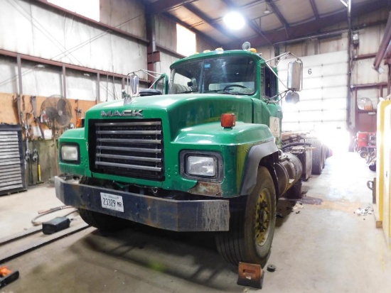 Mack Semi Truck w/Roll-Off Body, VIN 1M2P267C01M057168, Model RD688S, Turbo Diesel Engine Model