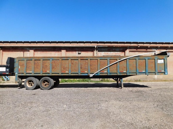 40' Open Gondola Trailer w/Roll-Rite Super Duty Tarp System (Trailer 0-18) (ROAD WORTHY, NO MFG