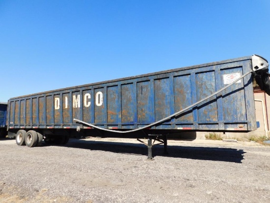 48' Open Gondola Trailer, 6" Side Walls (Trailer DG0616) (ROAD WORTHY, NO MFG BADGE) (LOCATED