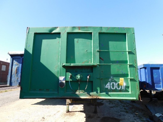 40' Open Gondola Trailer 4' Side Walls (Trailer 4001) (ROAD WORTHY, NO MFG BADGE) (LOCATED OUTSIDE