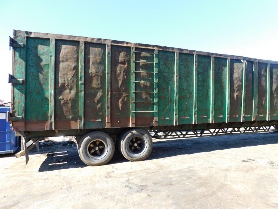 53' Open Gondola Trailer 8' Side Walls (ROAD WORTHY, NO MFG BADGE) (LOCATED OUTSIDE SOUTH OF MAIN