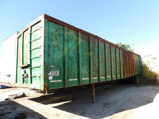48' Open Gondola Trailer 8' Side Walls (Trailer 4801) (NO MFG BADGE, MAY NEED NEW FRAME) (LOCATED
