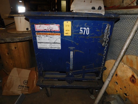 Rolling Self Dumping Hopper (Asset# 570) (LOCATED IN MAIN BLDG.)