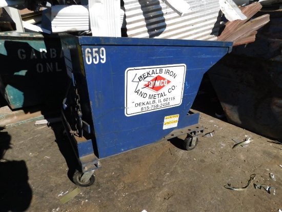 Rolling Self Dumping Hopper (Asset# 659) (LOCATED IN MAIN BLDG.)