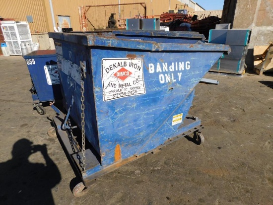 Rolling Self Dumping Hopper (Asset# 621) (LOCATED IN MAIN BLDG.)