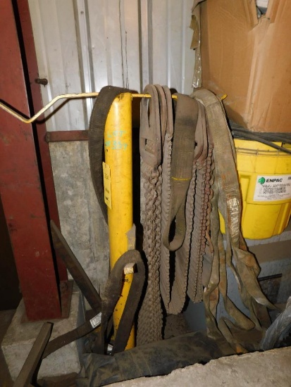 LOT: Assorted Wire Mesh Lifting Slings, Slings On (LOCATED IN MAIN BLDG.)