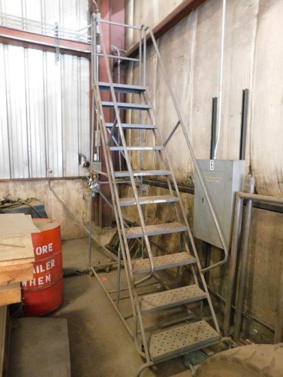 10-Step Rolling Safety Ladder (LOCATED IN MAIN BLDG.)