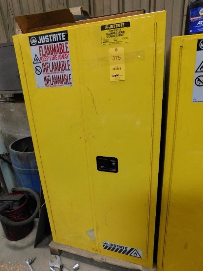 Justrite 60-Gallon Capacity Sure-Grip EX Flammable Storage Cabinet (LOCATED IN MECHANIC SHOP)