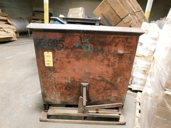 LOT: Self Dumping Hopper, Rolling Self Dumping Hopper (OFF TRACK, BAD WHEEL), Rolling Dump Hopper