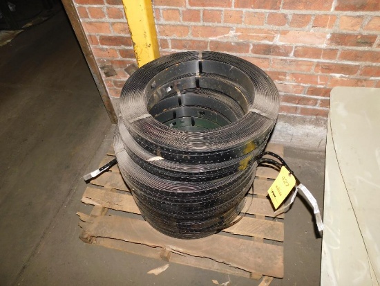 LOT: (9) Rolls 3/4 x .020 x 100 Round Punch Banding (LOCATED IN MAIN BLDG.UPPER LEVEL)