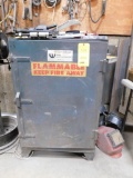LOT: Flammable Storage Cabinet w/Contents of Welding Supplies, Assorted Electrodes, Regulators,