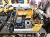LOT:Dewalt 18v Drill, (2) NEW Dewalt 18v XRP Batteries, 18v Battery (2) Chargers, Warrior Angle