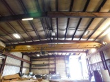 Conco 7.5-Ton Overhead Bridge Crane, 60' Span, Top Riding Double Girder w/Shaw Box 7.5-Ton Cable