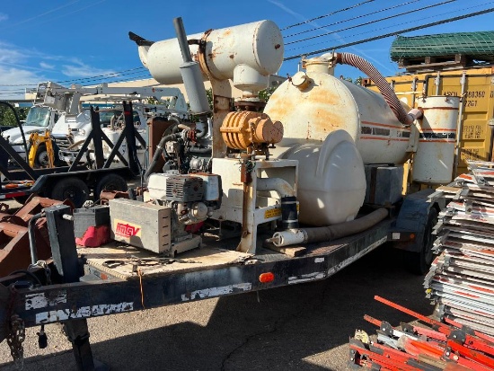Sterling LTA9000 Vacuum Trailer, VIN: 1FDZS96WXWVA18885, 300 Gallon Tank, Hotsy Power Washer (NO