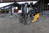 7000 Lb. Hyundai Diesel Forklift, Model 35DA-9, VIN: HHKHHN44UF0000482, Triple Mast, Fork